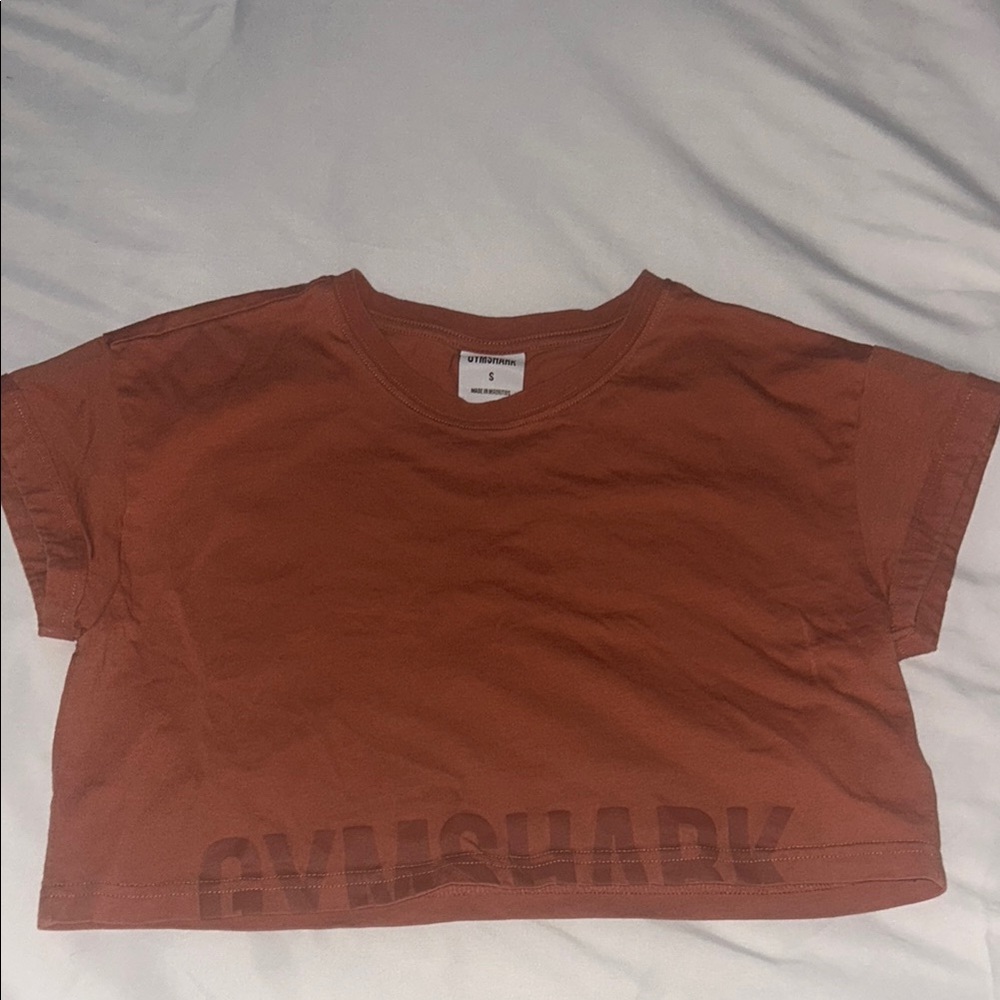 Gymshark Orange Short Sleeve Tee Casual Cotton